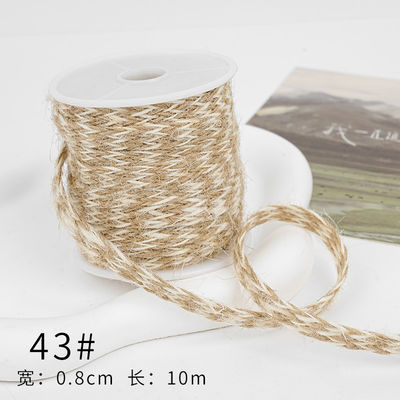Nastro di legno marrone natalizio 5mm-45mm Nastro di legno con filo
