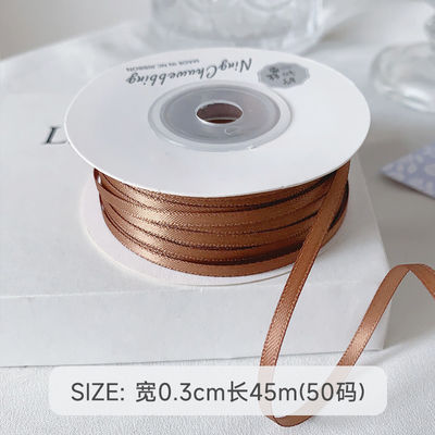 3mm poliestere nastro satinato doppio volto alta densità satinato finitura nastro poli