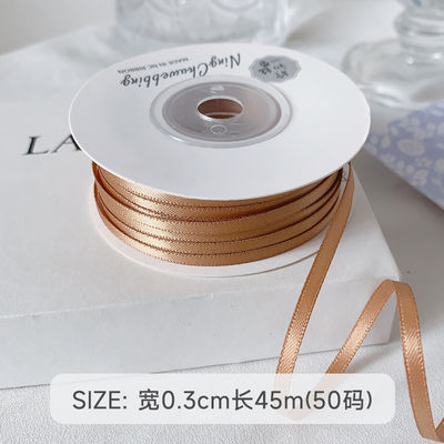 3mm poliestere nastro satinato doppio volto alta densità satinato finitura nastro poli
