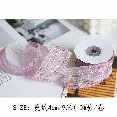 Poliestere 38mm nastro per organi Eco-friendly nastro per organi rosa pallido