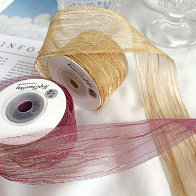 Poliestere 38mm nastro per organi Eco-friendly nastro per organi rosa pallido
