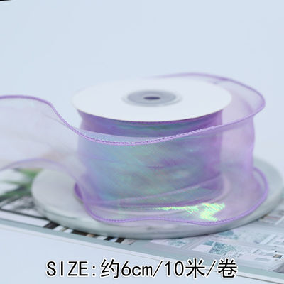 Nastro per organi da 40 mm in poliestere con bordo satinato Nastro per organi rosa brillante