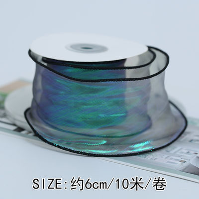 Nastro per organi da 40 mm in poliestere con bordo satinato Nastro per organi rosa brillante