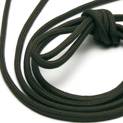 Corde da naufragio di nylon a doppia treccia di colore grigio rosa da 5 mm di poliestere