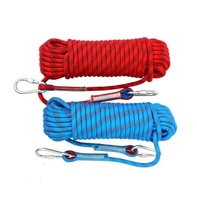 6mm-20mm Corda di scalata rossa Corda di discesa rapida di soccorso Corda statica