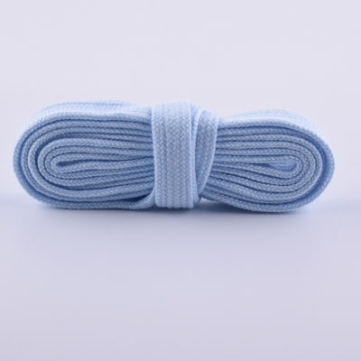 12 mm cordone di cotone piatto intrecciato ISO14001 cordone di macramma colorato