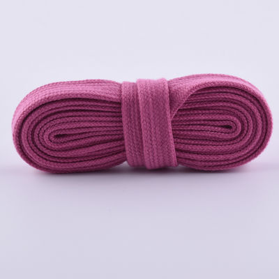 12 mm cordone di cotone piatto intrecciato ISO14001 cordone di macramma colorato
