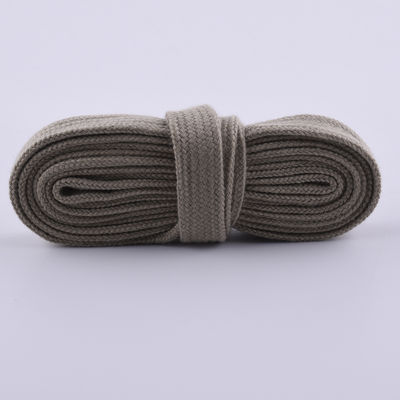 12 mm cordone di cotone piatto intrecciato ISO14001 cordone di macramma colorato
