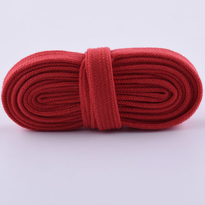12 mm cordone di cotone piatto intrecciato ISO14001 cordone di macramma colorato