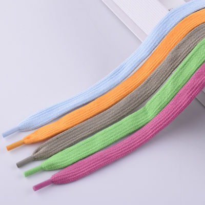 12 mm cordone di cotone piatto intrecciato ISO14001 cordone di macramma colorato