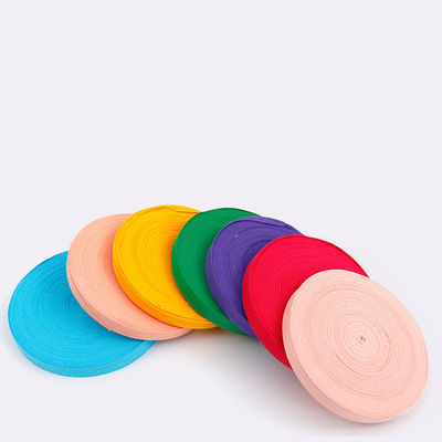 10 mm-40 mm Nastro di cotone semplice Nastro di bordo tessuto rosa verde blu