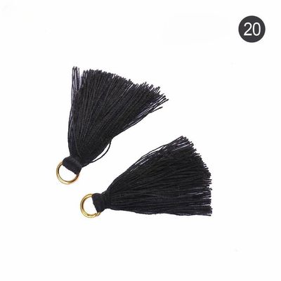 Tassel di cotone colorato 3 cm Decorazione abbigliamento Tassels di filo di cotone