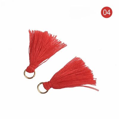 Tassel di cotone colorato 3 cm Decorazione abbigliamento Tassels di filo di cotone