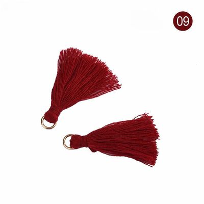 Tassel di cotone colorato 3 cm Decorazione abbigliamento Tassels di filo di cotone