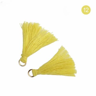Tassel di cotone colorato 3 cm Decorazione abbigliamento Tassels di filo di cotone