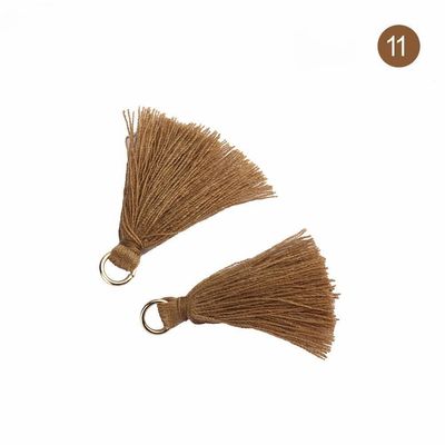 Tassel di cotone colorato 3 cm Decorazione abbigliamento Tassels di filo di cotone