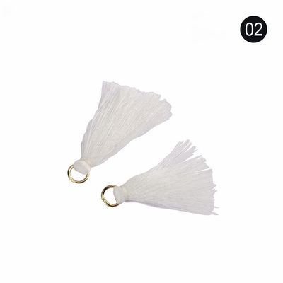 Tassel di cotone colorato 3 cm Decorazione abbigliamento Tassels di filo di cotone