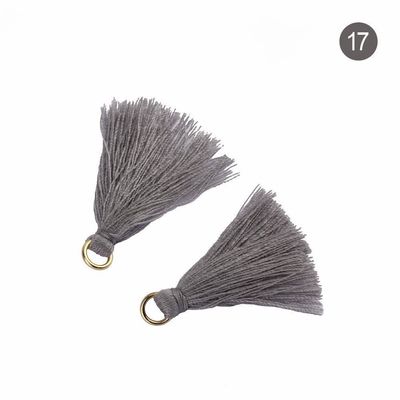 Tassel di cotone colorato 3 cm Decorazione abbigliamento Tassels di filo di cotone