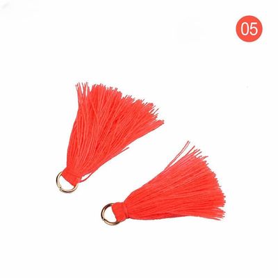 Tassel di cotone colorato 3 cm Decorazione abbigliamento Tassels di filo di cotone