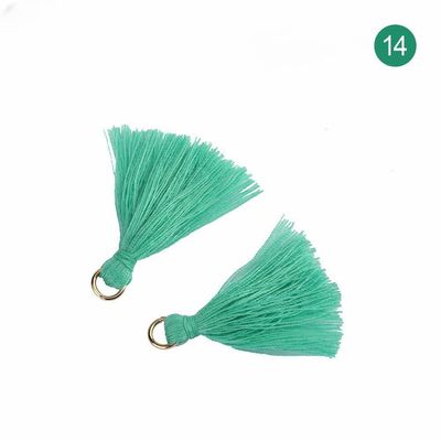 Tassel di cotone colorato 3 cm Decorazione abbigliamento Tassels di filo di cotone
