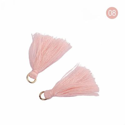 Tassel di cotone colorato 3 cm Decorazione abbigliamento Tassels di filo di cotone