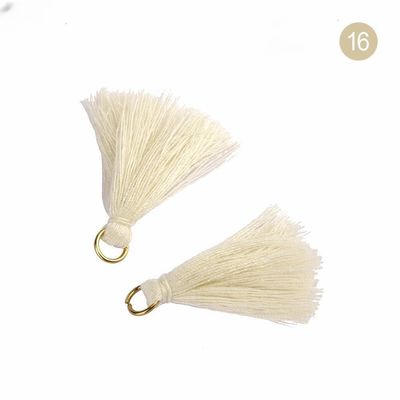 Tassel di cotone colorato 3 cm Decorazione abbigliamento Tassels di filo di cotone