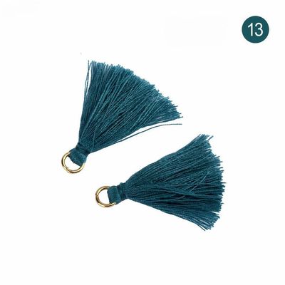 Tassel di cotone colorato 3 cm Decorazione abbigliamento Tassels di filo di cotone