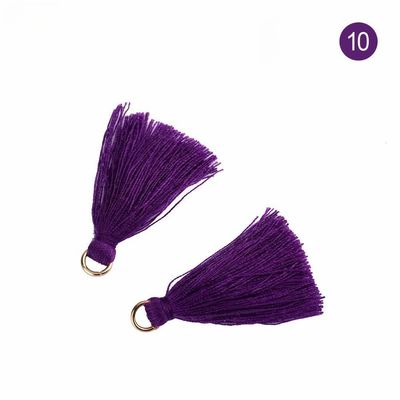 Tassel di cotone colorato 3 cm Decorazione abbigliamento Tassels di filo di cotone