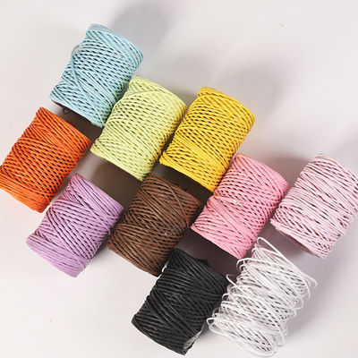 Corde di carta con filo di ferro da 2 mm Eco DIY Corde di carta contorta biodegradabile