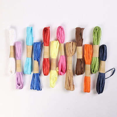 Ecofriendly 10m Paper Rope Blu scuro Torto Raffia Cord ISO9001