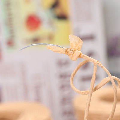 Corde di raffia tortuosa di colore beige lunghezza 150 m corda di carta marrone artigianale