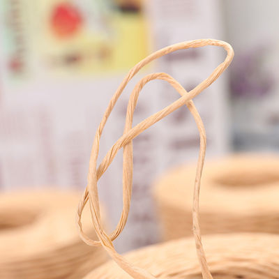 Corde di raffia tortuosa di colore beige lunghezza 150 m corda di carta marrone artigianale