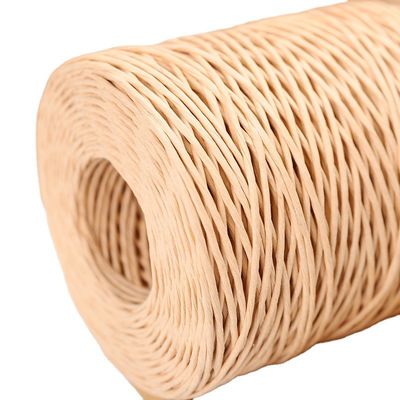 Corde di raffia tortuosa di colore beige lunghezza 150 m corda di carta marrone artigianale