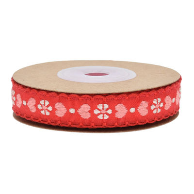 Jacquard 12 mm nastro floreale con filo ISO14001 nastro floreale vintage