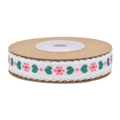Jacquard 12 mm nastro floreale con filo ISO14001 nastro floreale vintage