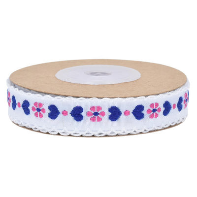 Jacquard 12 mm nastro floreale con filo ISO14001 nastro floreale vintage