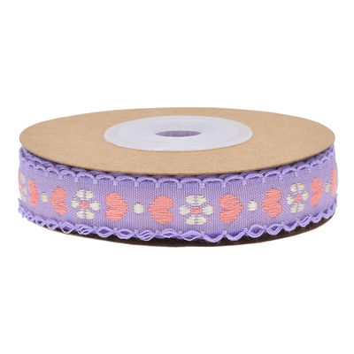 Jacquard 12 mm nastro floreale con filo ISO14001 nastro floreale vintage