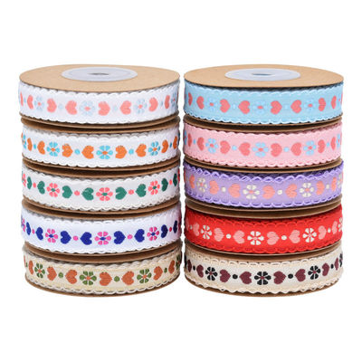 Jacquard 12 mm nastro floreale con filo ISO14001 nastro floreale vintage