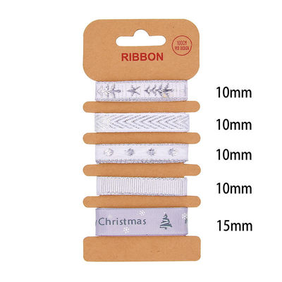 Nastro di poliestere ODM 2mm 10mm 15mm Nastro di regalo di Natale