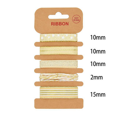 Nastro di poliestere ODM 2mm 10mm 15mm Nastro di regalo di Natale