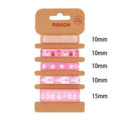 Nastro di poliestere ODM 2mm 10mm 15mm Nastro di regalo di Natale
