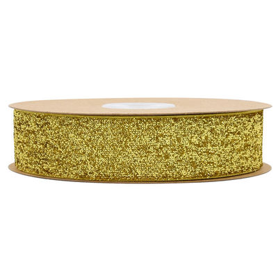 Nastro di velluto brillante di 25 mm, tinto di verde oliva