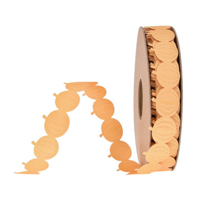18mm*15y Ultrasonico Pumpkin Wired Ribbon per la decorazione di Halloween