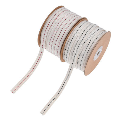 10mm*50y Nastro di cotone con bordo cucito ISO9001 Nastro di cotone personalizzato