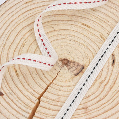10mm*50y Nastro di cotone con bordo cucito ISO9001 Nastro di cotone personalizzato