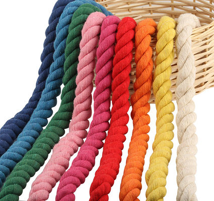 Fai da te Cordone di cotone colorato Macrame 20mm Cordone di cotone colorato per l'artigianato