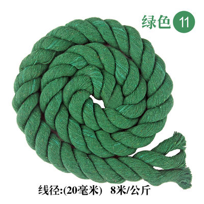 Fai da te Cordone di cotone colorato Macrame 20mm Cordone di cotone colorato per l'artigianato