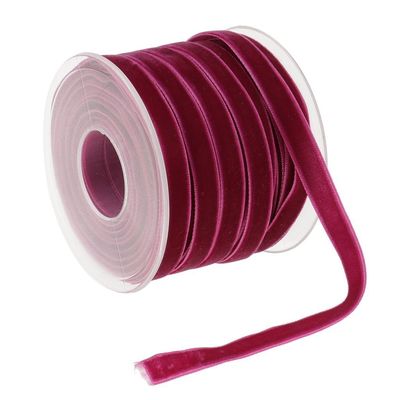10mm*20Y nastro di velluto elastico nastro di velluto rosa ISO9001