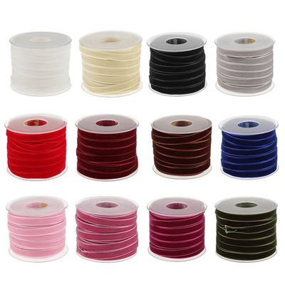 10mm*20Y nastro di velluto elastico nastro di velluto rosa ISO9001