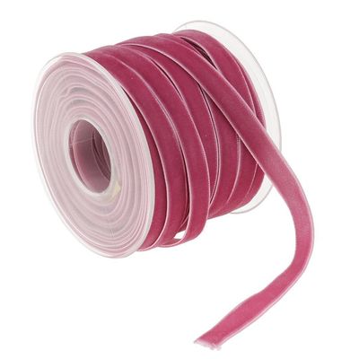 10mm*20Y nastro di velluto elastico nastro di velluto rosa ISO9001